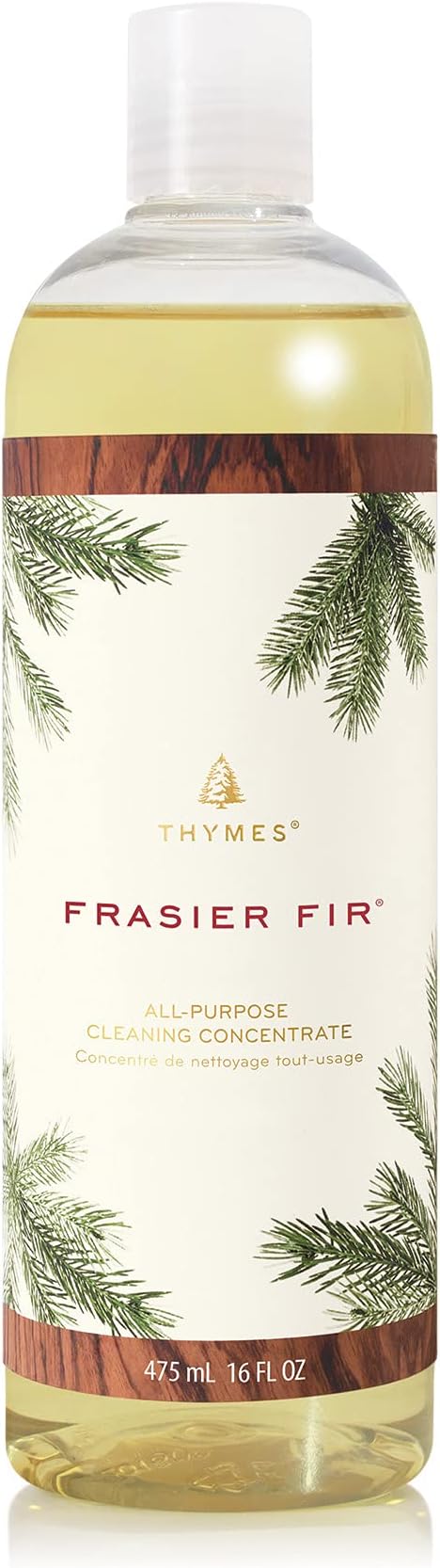 Thymes Heritage All Purpose Cleaner Concentrate - Frasier Fir Scented Household Cleaning Supplies - Pine Scented Household Scrub for Countertops, Bathtubs, Ovens, Sinks, Biodegradable (16 fl oz)