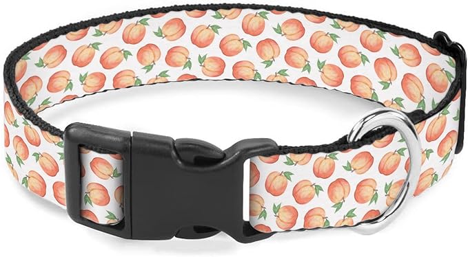 Pink Peach Fruit Pet Collars Dog Collars Soft Elastic Neck Strap for Female Male Puppy Cats