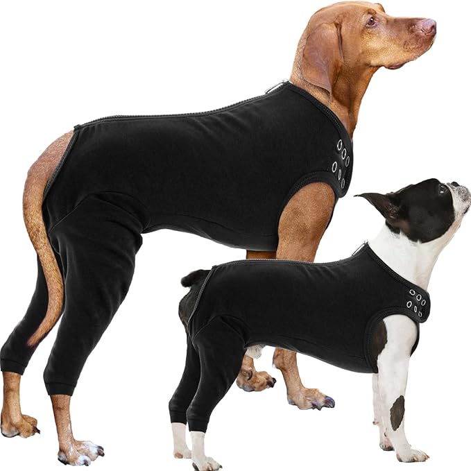 Nanaki Dog Surgery Suit Female Spay, Leg Sleeves for Dog Rear Legs, Doggy Onesie for Surgery Female, Doggy Recovery Suit Male Abdomen, Pet Wound Care Heal Protector, Surgical Suits for Pet Spay