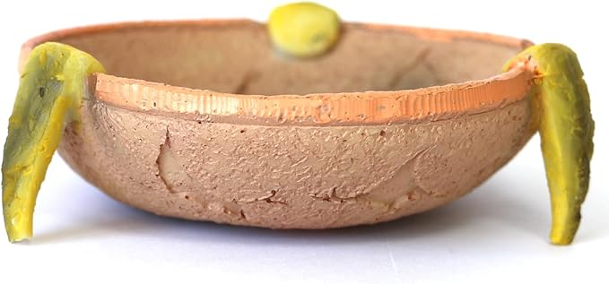 Food/Water Dish for Reptiles, Amphibians and Other Little Critters Water/Food Bowl, Made from Premium Resinl, Reptile Feeding Bowls for Bearded Dragon Lizard,Hermit Crab,Gecko,Tortoise,Frog