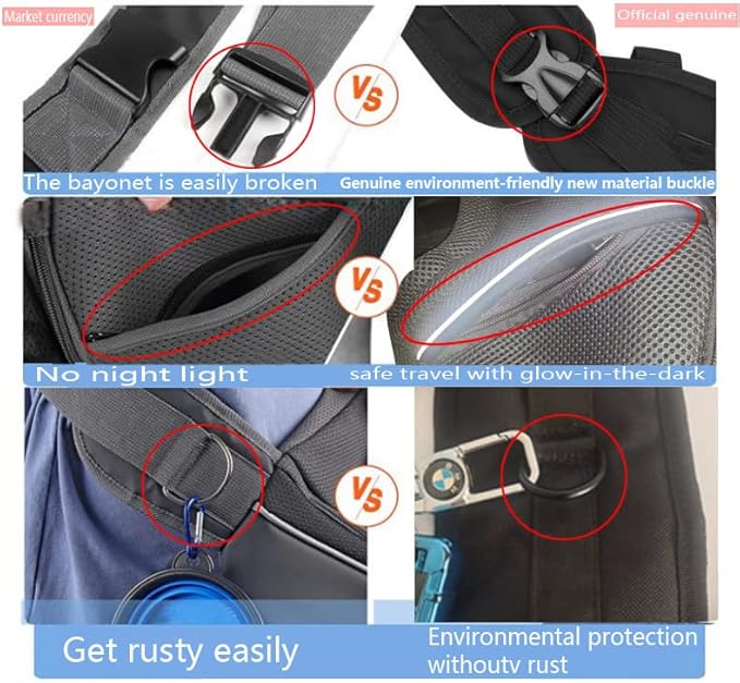 Pet Sling Carrier for Small Dogs & Cats, Mesh Travel Shoulder Bag, 10 lb Capacity, Adjustable Strap, Black with Geometric Pattern (Red camo, Small)