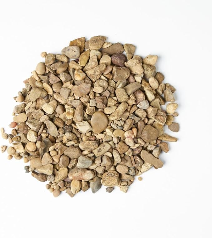 32 oz Jug Multicolor Cream Medium River Rock, 1½-3 inch size, for indoor outdoor decor, vase filler, candles, art, crafts, aquariums, fairy garden, planters, tablescapes, terrariums