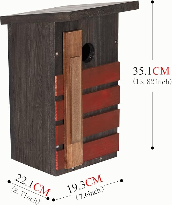 Bluebird House for Outside, Bird House DIY Assembly Kit, Birdhouses for Outdoors Clearance, Roosting & Nesting Boxes for Robins, Finches and Small Garden Birds