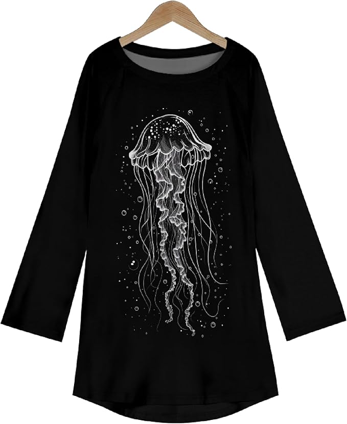 MARSVOVO Women Novelty Graphic Plus Size Sweater Crewneck Long Sleeve Cute Printed Loose Fit Casual Fall Sweaters Top