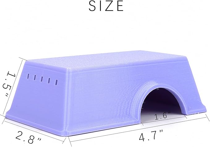 Snake Hide, Leopard Gecko Tank Accessories for Reptile Ball Python Crested Gecko Lizard Bearded Dragon - PurpleHideS