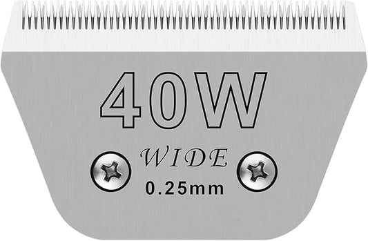 Wide Blades for Dog Grooming Blades Compatible with Andis Dog Clippers,40W Dog Clipper Blades Compatible with Oster A5,Wahl km10 Dog Clippers for Horse Dog Cat Animals,Stainless-Steel Blade Sharp