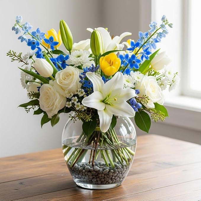 32 oz Jug Multicolor Gray Small River Rock, ½-1½ inch Size, for Indoor Outdoor Decor, vase Filler, Candles, Art, Crafts, Aquariums, Fairy Gardens, planters, tablescapes, terrariums