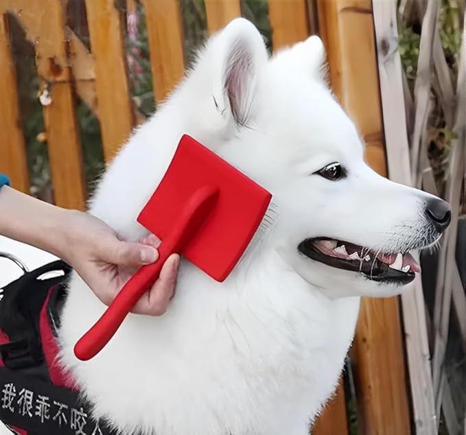 Professional Slicker Brush for Dogs | Gentle & Effective Grooming Brush for Removing Tangles, Mats & Loose Fur | Ideal for Long & Short Haired Dogs with Comfortable Grip.