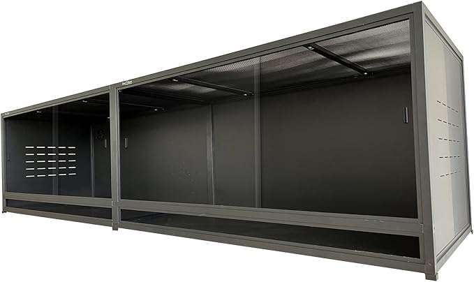 PVC Reptile Terrarium 88x20x20inch Large Reptile TerrariumTempered Glass Doors Habitat 152 Gallon for Bearded Dragon Gecko Lizard Snake, Wide Breeding Lounge Vivarium Area with Combination Lock