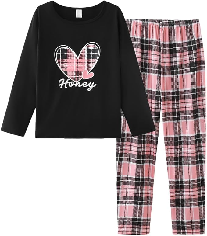 YIJIU Women's Sleepwear Long Sleeve Top and Pants Pajama Set Panda Print Nighty