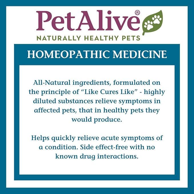 PetAlive EaseSure-M Calming Drops for Dogs and Cats – Natural Homeopathic Care for Nervous System Health – Supports Everyday Comfort, Reduced Muscle Twitching, and Quiet Relaxation – 59 mL Liquid