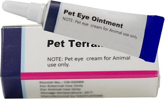Pet Eye Cream, Tube Eye Cream Suitable for Dog, Cat, Cattle, Horse, Sheep, Squirrel, Bird Fit for All Pets (3.5gr/1 Per Tube) 1 Pack