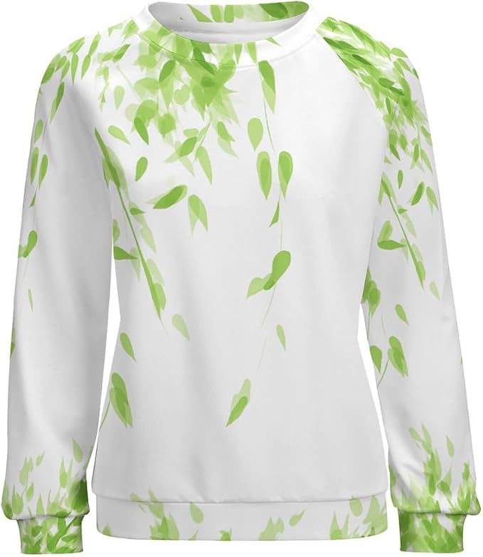 Womens Long Sleeve Tops Y2k Japanese Art Print Sweatshirts Fall Pullover for Women Crewneck Vintage Shirts Boho Tops