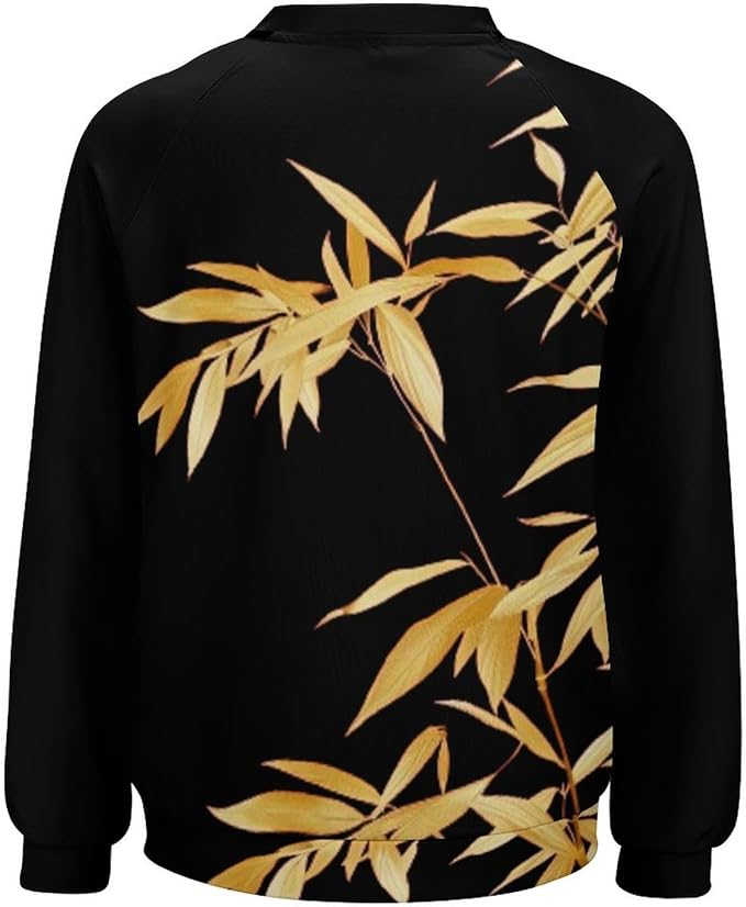 Womens Long Sleeve Tops Y2k Japanese Art Print Sweatshirts Fall Pullover for Women Crewneck Vintage Shirts Boho Tops