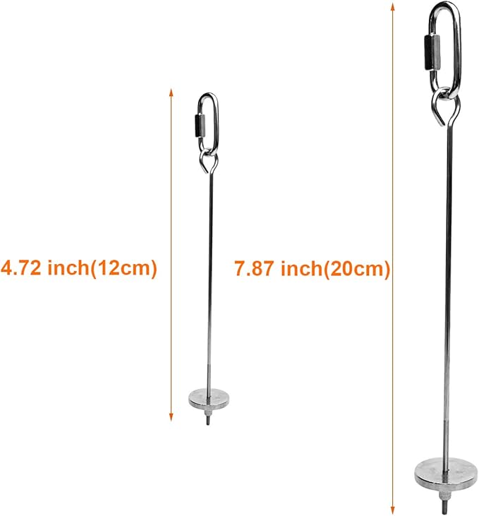 Bird Food Holder, Small Animal Fruit Vegetable Holder Stainless Steel Vegetable Skewer Foraging Hanging Food Feed Treating Tool for Parrots Cockatoo Cockatiel (2 Pcs)