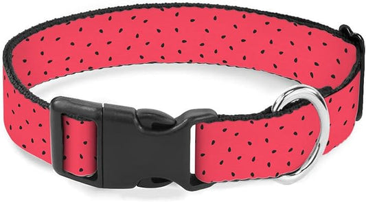 Red Watermelon Black Seeds Dog Collar Cat Big Neck Collars Soft for Small Extra Large Heavy Duty Pet Dogs