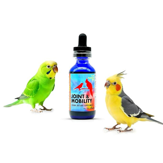 Morning Bird Joint & Mobility 1 fl oz – Muscle Pain Relief Supplement for Joint Health, Stop Pain & Arthritis Supplements – Herbal Liquid Formula for Aging, Injured, or Stressed for All Bird Types