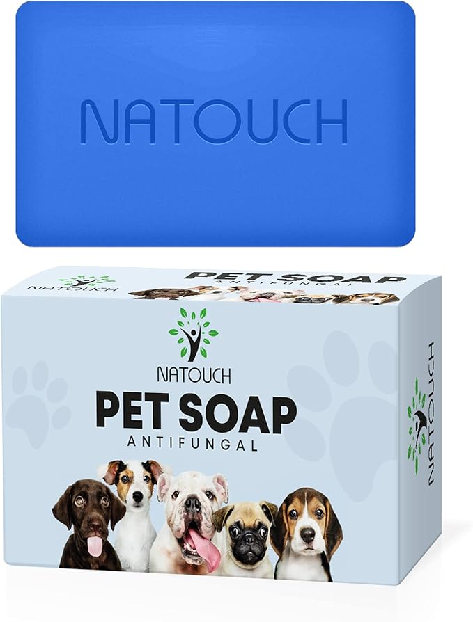 Antifungal Soap for Dog, Dog Shampoo for Allergies and Itching, Natural Soap Bar with Tea Tree Oil, and Lavender Oil, Helps with Infections & Fungus Irritation Itching