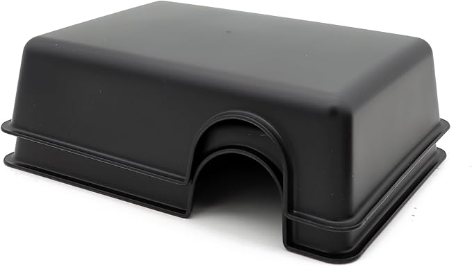 Reptile Hide Box Snake Hide Feel Secure and Safe, Gecko Hide (Black, Large 2 Pcs)