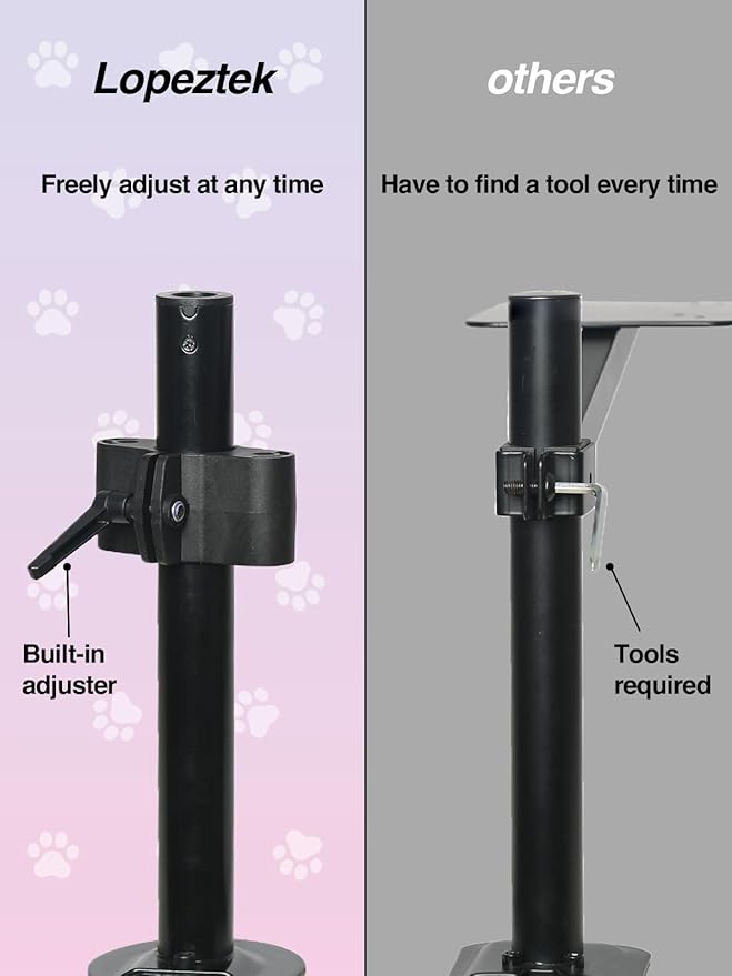 Double Cat Desk Bed - Desktop Attachment Two Cat Perch for Home Office, Spinnable Indoor Desk Mounted Hammock Bed, 2 Elevated Nest for Table, Double Kittens Clamp Hammock for Table(Black)