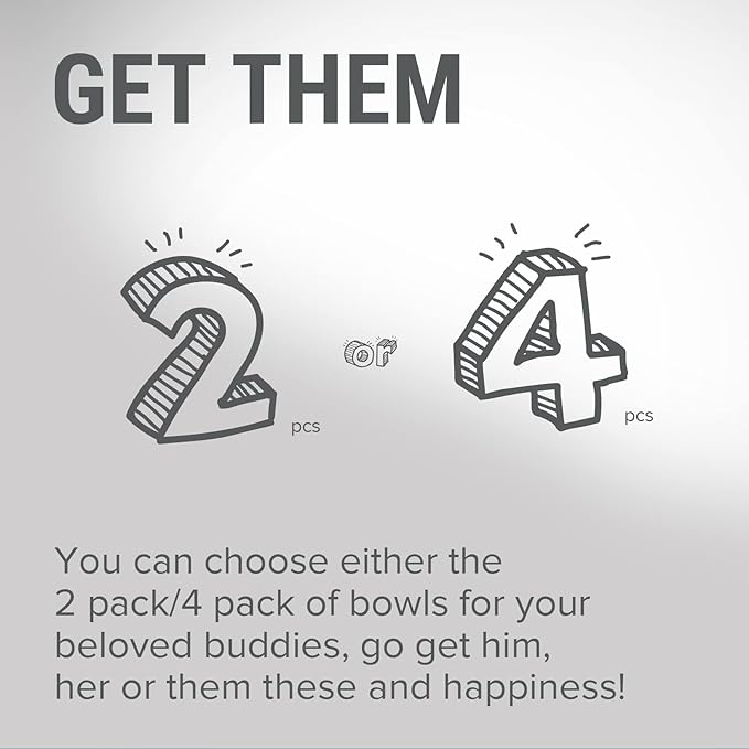 URBUDDIES 1.1 Gallon Extra Large Dog Bowls, 2 Pack, XL Stainless Steel Dog Water Bowls for XLarge Dogs, Polished, Dishwasher Safe, Easy to Clean