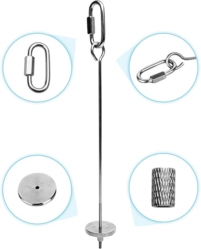 Stainless Steel Bird Food Holder, Parrot Foraging Toy, Hanging Basket, 9.84 in L, 7.87 in W, 82g Weight, Activity Clasp, Fits 12oz Bottle