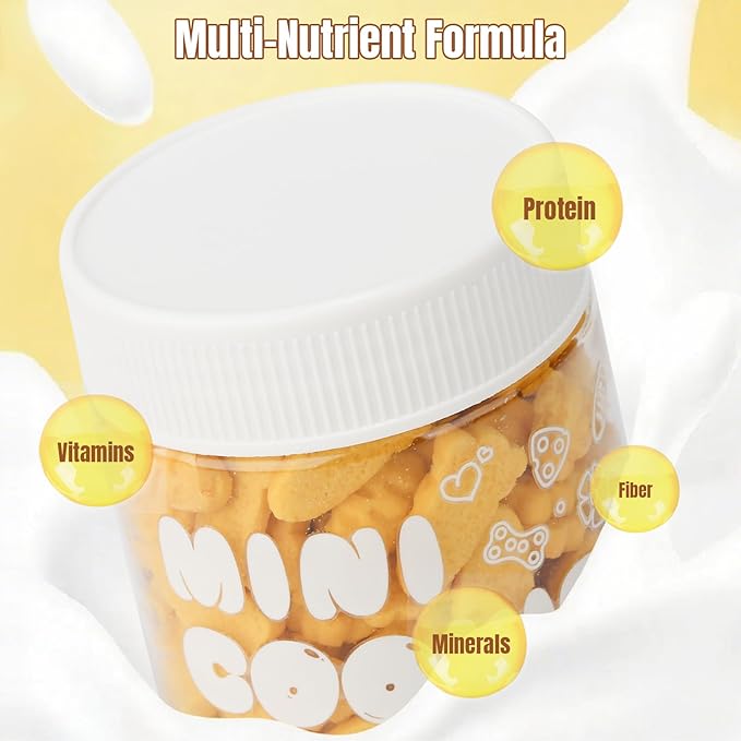 Abizoo Hamster & Gerbil Treats, Crunchy Baked Hamster Snacks with Carrot and Yeast, Natural Training Reward Chew Treats for Small Animals, Supports Digestion and Dental Health