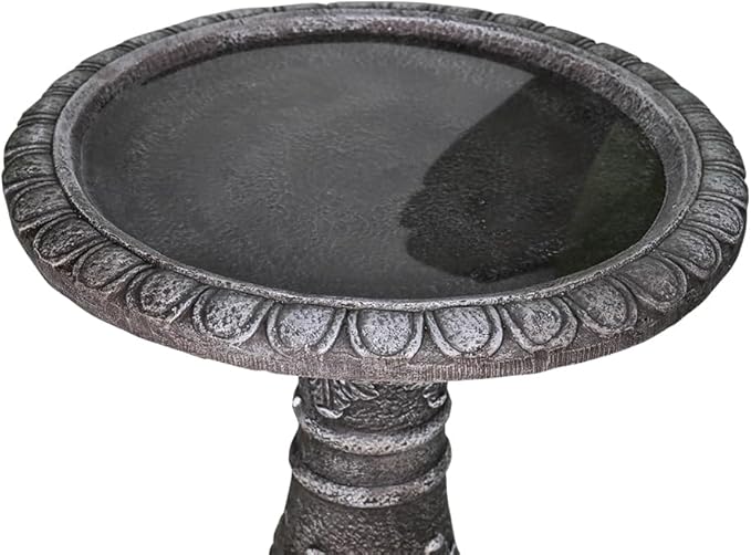 Outdoor Bird Bath for Garden Decoration - 24.4" H * 20" Φ Bird Bath for Outside, Classical Birdbath Patio or Yard