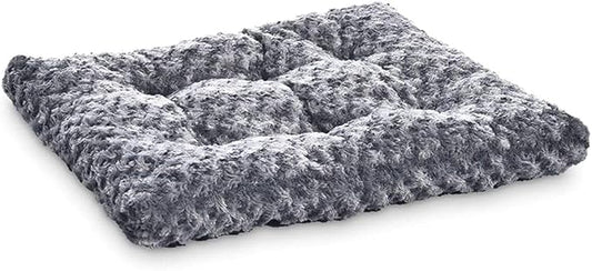 Amazon Basics Cat and Dog Bed and Crate Pad, Machine Washable, Indoor, 46 x 29 x 4 inches, Gray