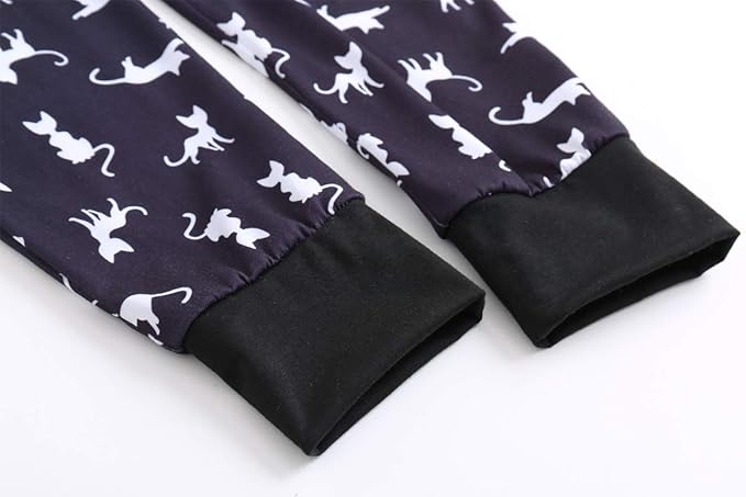 YIJIU Women's Sleepwear Long Sleeve Top and Pants Pajama Set Panda Print Nighty