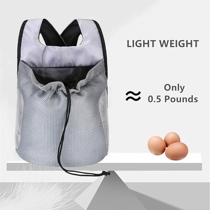 Dog Front Carrier Backpack,Ventilated Mesh Puppy Back Pack with Safety Belt,Adjustable Breathable Pet Carrier for Small Dogs Cats,Lightweight Doggy Backpack for Hiking Cycling Outdoor