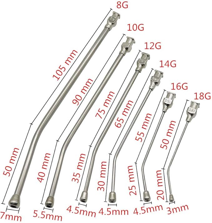 Baby Bird Feeding Syringe Feeding Tubes for Birds Parrot Hand Feeding Syringe with 6 Pcs Curved Gavage Tubes and Stainless Steel Metal Feeding Spoon (50ML)