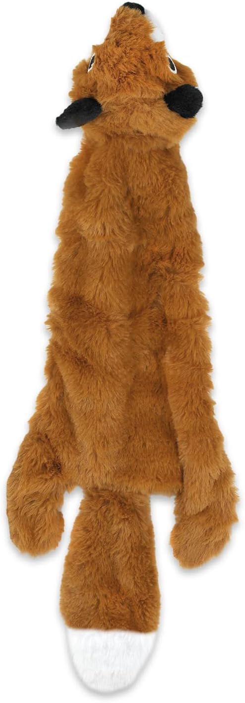 Best Pet Supplies Squeaky Dog Toys with Soft Durable Fabric for Small, Medium and Large Pets Interactive Toy for Indoor Play, Supports Active Biting and Play - Fox, Large