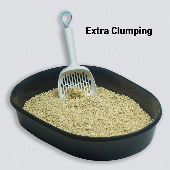 I AM TOFU - Tofu Cat Litter, Natural, Flushable, Dust Free, Extra Clumping Pellet Litter (10 LBS, Original)