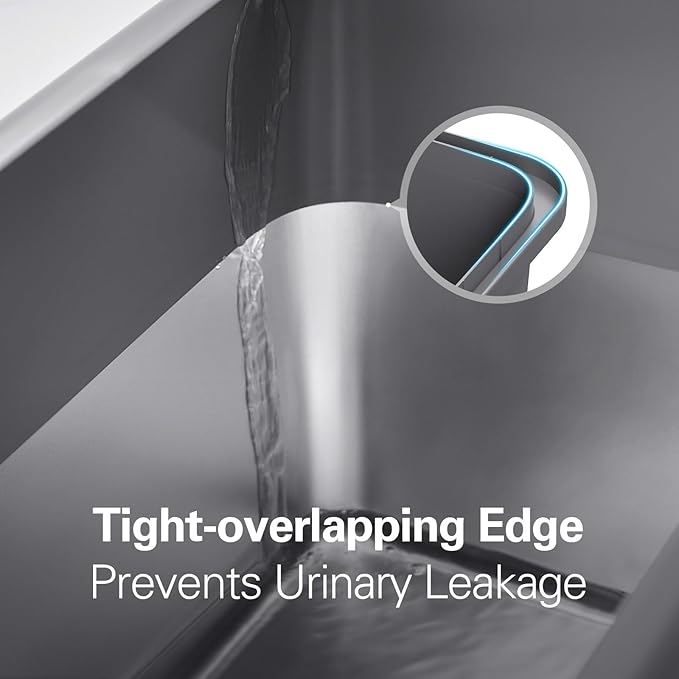 Zarler Stainless Steel Litter Box with Lid, 8” Deep Extra Large Cat Litter Boxes, XL Metal Litter Box for Big Cats with High Sided, Light Grey (Non-Sticky, Easy to Clean, Anti-Urine Leakage)