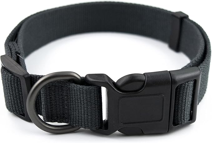 Grey Dog Collar for Small Dogs, Breathable, Anti-Odor & Soft, Comfortable for Sensitive Skin Puppies, 90% Bamboo Rayon, Adjustable Quick-Release Buckle Pet Collar for Chihuahuas Frenchie