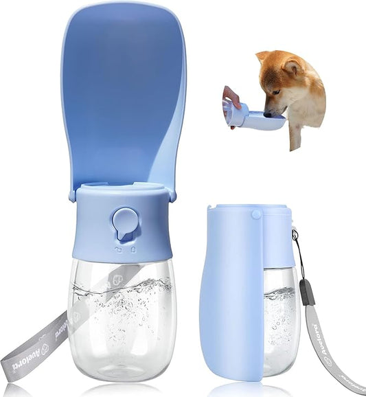 Foldable Dog Water Bottle,Portable Water Dispenser,Outdoor Pet Water Bottle for Dog,Cat,Puppy,Walking,Hiking,Travel.Dishwasher Safe,Puppy Accessories,10oz
