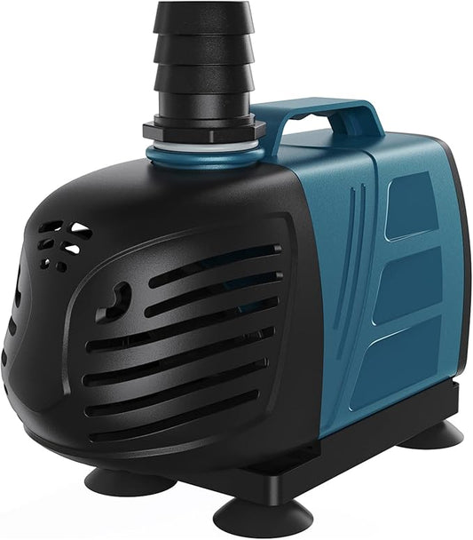 Uniclife Aquarium 1000 GPH Submersible and Inline Water Pump 80W 10ft High Lift AC 120 V Quiet Return Pump with 10 ft. Power Cord for Large Fish Tanks Pond Waterfalls Fountains Sumps and Gardens