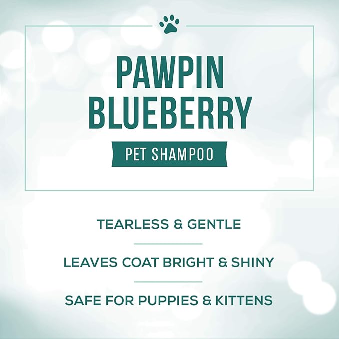 Nature's Specialties Pawpin' Blueberry Ultra Concentrated Dog Face and Body Wash for Pets, Makes up to 2 Gallons, Natural Choice for Professional Groomers, Tearless Formula, Made in USA, 16 oz