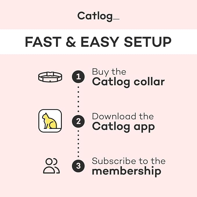 Health Tracker for Cats - Smart Cat Collar with Safety Breakaway Buckle for Indoor Cats, Wellness Alerts, Real-time Monitoring (Navy, XS)