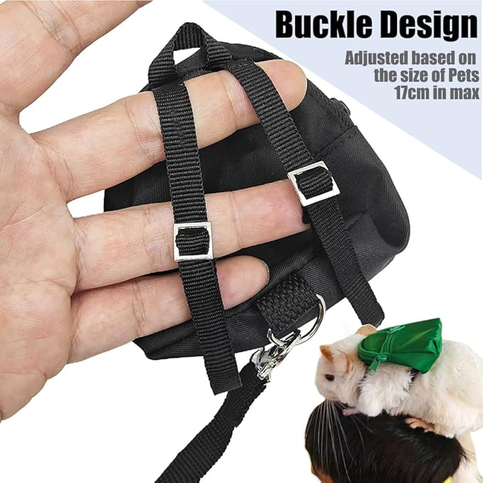 Portable Small Animal Backpack Travel Breathable Pet Carrier Bag Cages for Guinea Pig, Rabbit, Bearded Dragon, Squirrel, Tortoise, Bird, Lizard, Sugar Glider