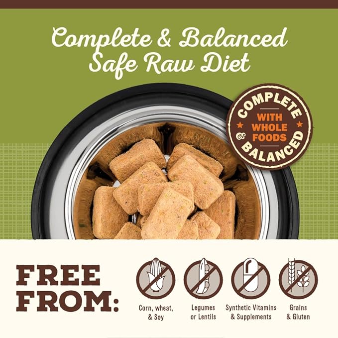 Primal Freeze Dried Raw Dog Food Nuggets, Lamb, Complete & Balanced Meal, Also Use as Topper or Treat, Premium, Healthy, Grain Free, High Protein Raw Dog Food, 14 oz