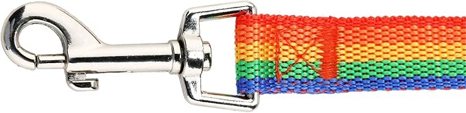 Hi Kiss Dog/Puppy Obedience Recall Training Agility Lead - 15ft 20ft 30ft 50ft 100ft Leash - Great for Training, Play, Camping, or Backyard (20 Feet, Rainbow)