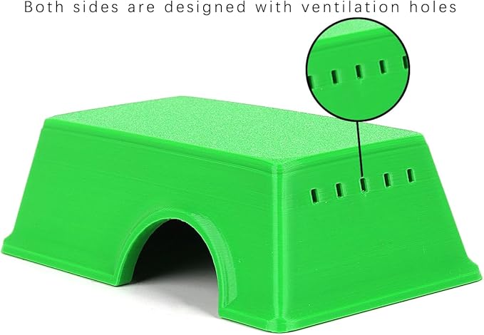 Snake Hide, Leopard Gecko Tank Accessories for Reptile Ball Python Crested Gecko Lizard Bearded Dragon - GreenHideS