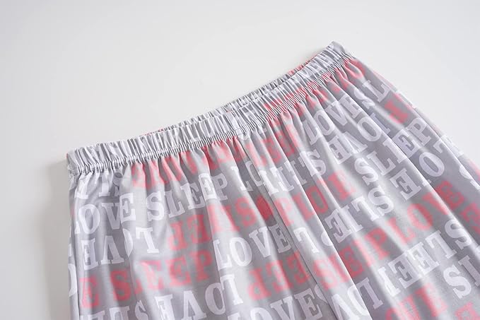 YIJIU Women's Sleepwear Long Sleeve Top and Pants Pajama Set Panda Print Nighty