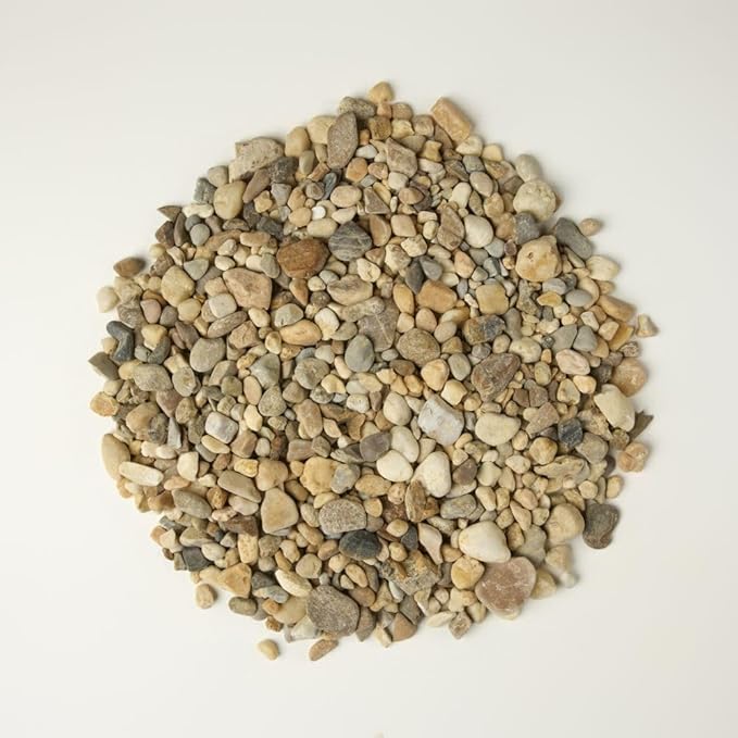 32 oz Jug Multicolor Cream Small River Rock, ½-1½ inch size, for indoor outdoor decor, vase filler, candles, art, crafts, aquariums, fairy gardens, planters, tablescapes, terrariums