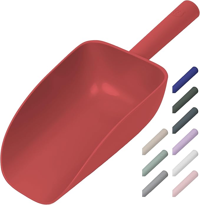 Extra Big Multipurpose Scoop– Solid Deep Scooper for Any Household – Disposing/Replacing Litter – Big Size Animal Pet Food Shovel – 44oz