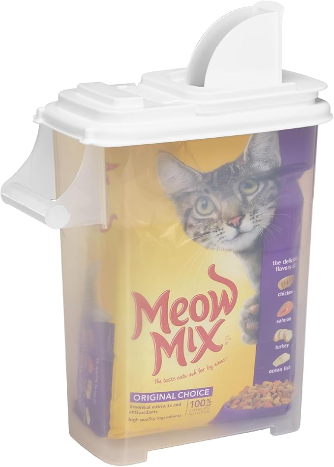 Buddeez Pet Food Storage Dispensers Plastic 4 Gallon - Airtight Flip Top for Freshness - Dry Dog Food, Cat Food or Bird Seed Plastic Containers (Set of 2)