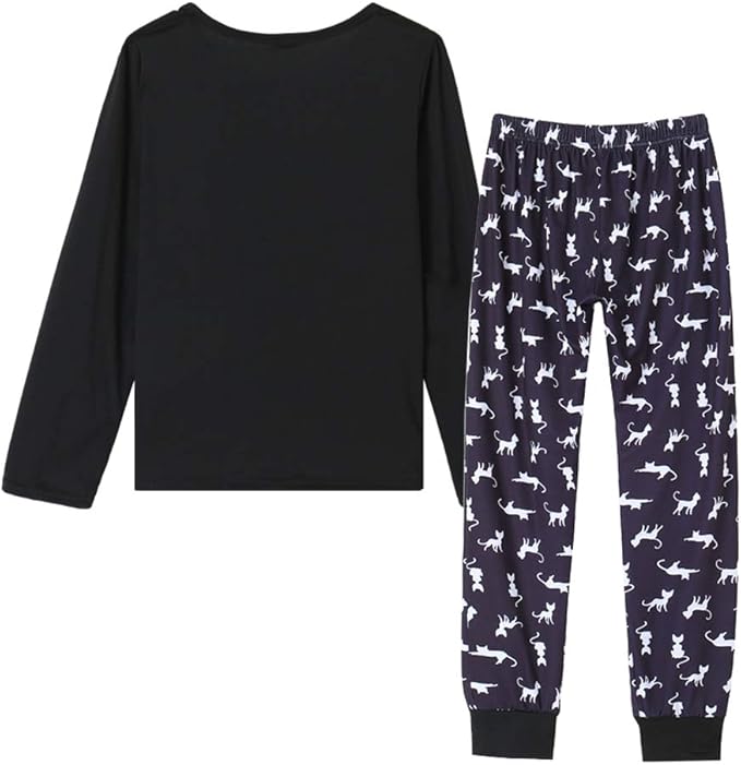 YIJIU Women's Sleepwear Long Sleeve Top and Pants Pajama Set Panda Print Nighty