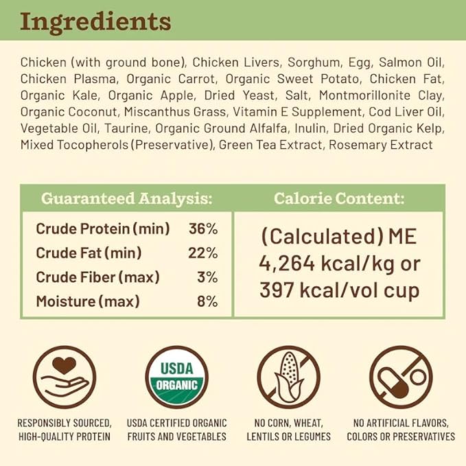 Primal Kibble in The Raw, Freeze Dried Cat Food, Chicken, Scoop & Serve, Made with Raw Protein, Whole Ingredient Nutrition, Crafted in The USA, Dry Cat Food, 24 Ounce (1.5 lb) Bag